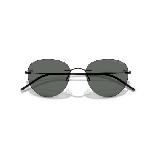 26SS 조르지오 아르마니 선글라스 0Ar6182 얇은 금속 프레임의 무테 다크 렌즈 - GIORGIO ARMANI