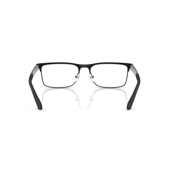 26SS 엠포리오 아르마니 안경 0Ea1183 직사각형 무광 블랙 메탈 안경 (투톤 템플) - EMPORIO ARMANI