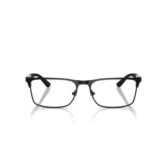 26SS 엠포리오 아르마니 안경 0Ea1183 직사각형 무광 블랙 메탈 안경 (투톤 템플) - EMPORIO ARMANI