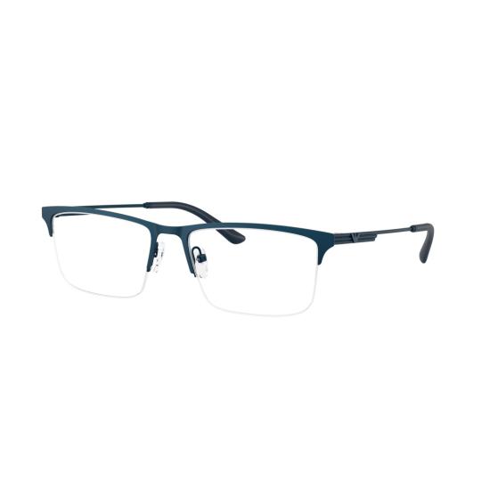 26SS 엠포리오 아르마니 안경 0Ea1177 사각형 반무테 파란색 금속 안경 - EMPORIO ARMANI