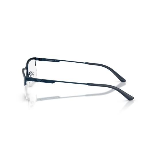26SS 엠포리오 아르마니 안경 0Ea1177 사각형 반무테 파란색 금속 안경 - EMPORIO ARMANI