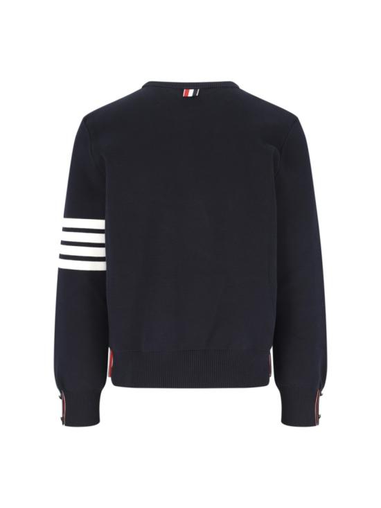 26SS 톰브라운 코튼 크레이프 4바 풀오버 MKA202A 00219415 Blue - THOM BROWNE
