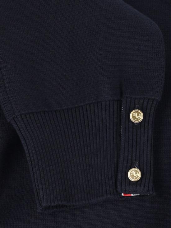 26SS 톰브라운 코튼 크레이프 4바 풀오버 MKA202A 00219415 Blue - THOM BROWNE