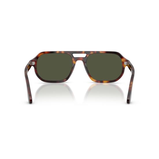 26SS 페르솔 선글라스 0Po3393s 키홀 브릿지가 있는 에비에이터 스타일의 호피 무늬 - PERSOL