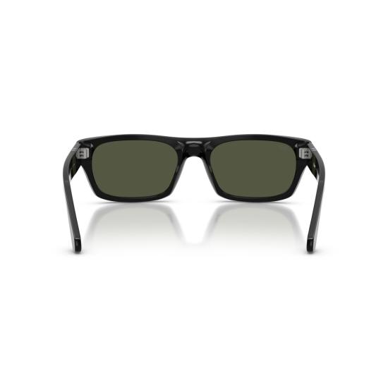 26SS 페르솔 선글라스 0Po3398s 직사각형 블랙 아세테이트  (실버 화살표 디테일) - PERSOL