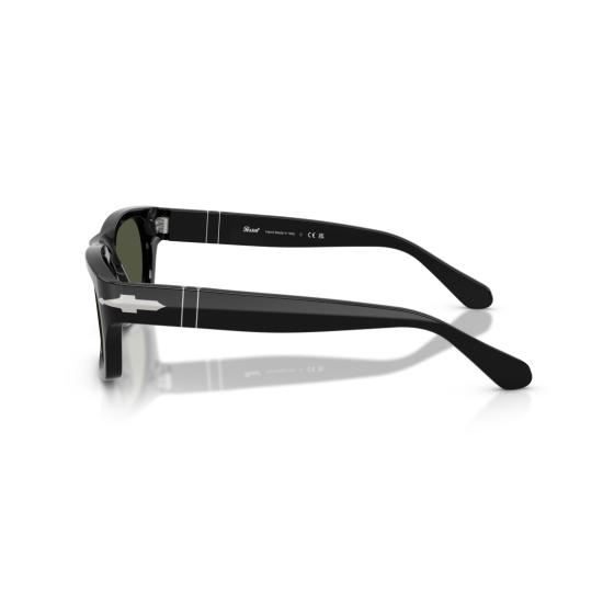 26SS 페르솔 선글라스 0Po3398s 직사각형 블랙 아세테이트  (실버 화살표 디테일) - PERSOL