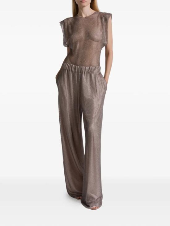 26SS 알베르타 페레티 팔라초 팬츠 V03131647 Brown - ALBERTA FERRETTI