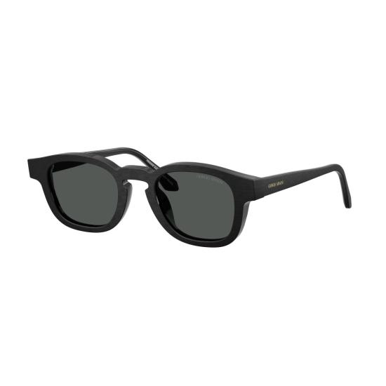 26SS 조르지오 아르마니 선글라스 0Ar8254u 직사각형 아세테이트  (어두운 색 렌즈) - GIORGIO ARMANI