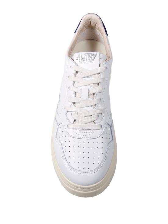 26FW 오트리 메달리스트 로우 스니커즈 AULM BJ03 BJ03 WHITE BLUE DEPTH - AUTRY