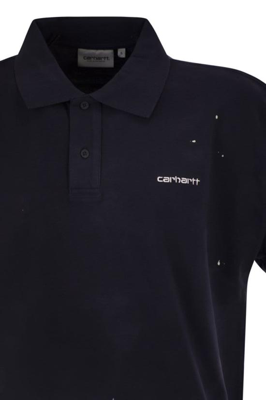26FW 칼하트 WIP 폴로 티셔츠 I036856 1CEJ DARK BLUE - CARHARTT WIP