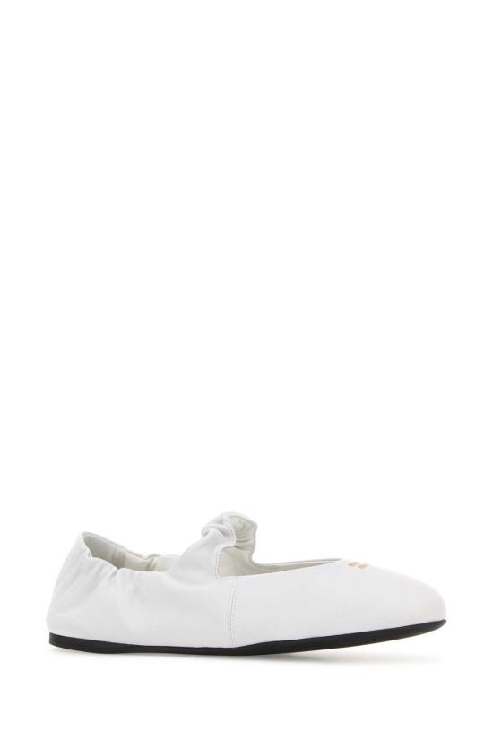  미우미우 플랫 슈즈 5F340EFD005EFX F0009 WHITE - MIU MIU