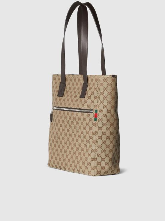 26SS 구찌 GG 캔버스 미디움 토트백 834796 FAEPS Brown - GUCCI