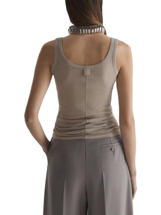 26SS 뮈글러 민소매 티셔츠 26S1TO 08782034 7322 Brown - MUGLER