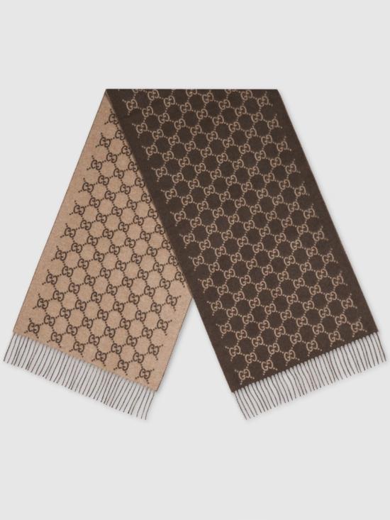  구찌 GG 캐시미어 스카프 812317 4GABX Brown - GUCCI