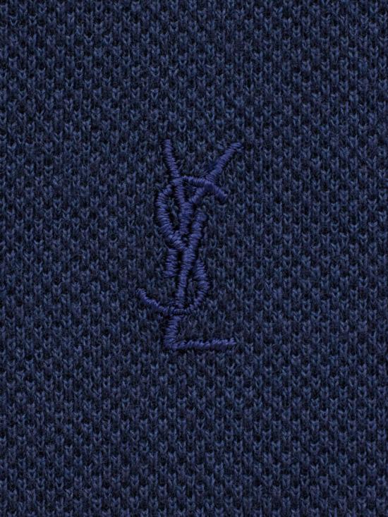  생로랑 카산드라 피케 폴로 셔츠 798944 Y37HC Blue - SAINT LAURENT