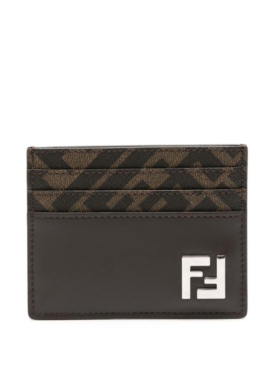  펜디 FF 스퀘어 카드 홀더 7M0164 AFF2 Brown