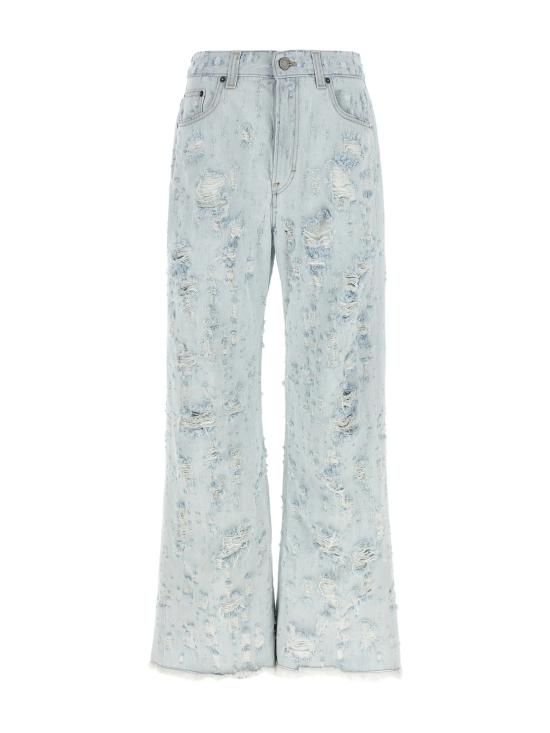 26SS 하이쿠레 데님 팬츠 HEW03368 DF180L0934 LIGHT BLUE DESTROY