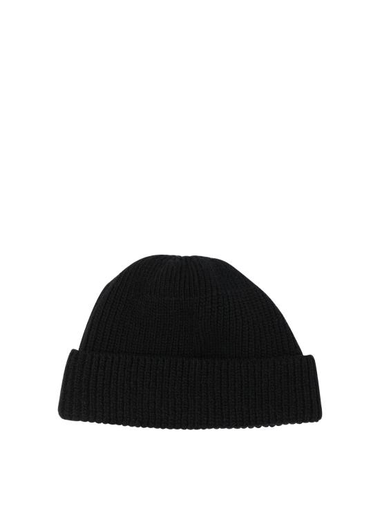 26FW 프라다 트라이앵글 로고 니트 비니 2HC4263IMF0002 Black - PRADA