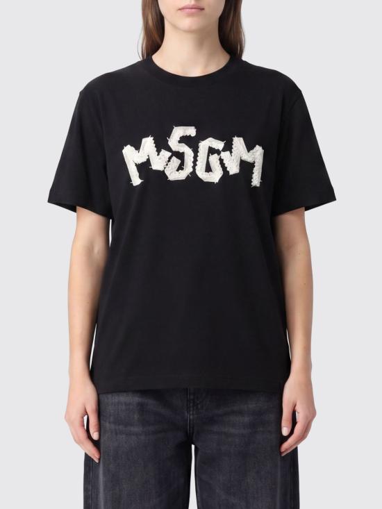 26SS 엠에스지엠 반팔 티셔츠 4041MDM110D267002 99 Black