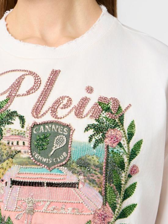 26SS 필립 플레인 반팔 티셔츠 PAFCWTK3934PJY002N 01OF White - PHILIPP PLEIN