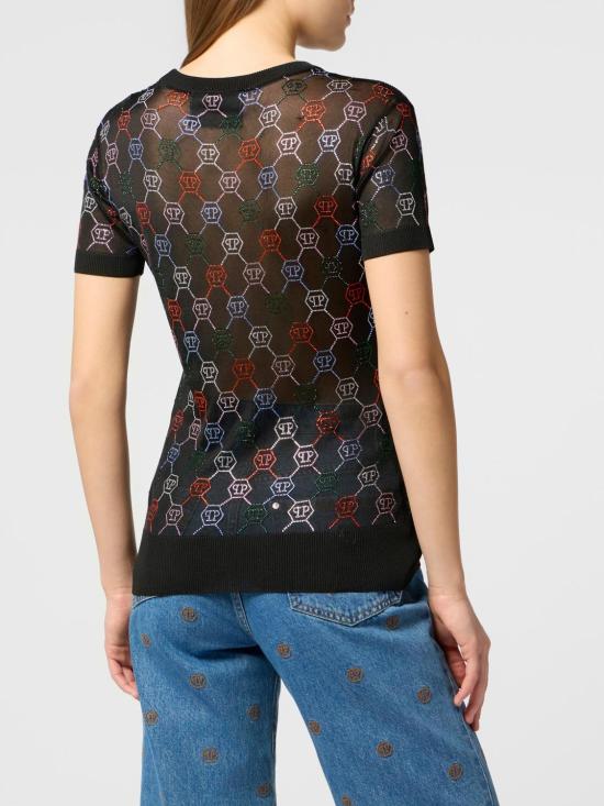 26SS 필립 플레인 스웨터 SAFCWKK0309PKN002N 02 Black - PHILIPP PLEIN