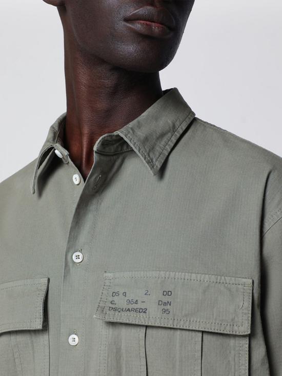26SS 디스퀘어드2 긴팔 셔츠 S71DM0830D35058 734 Green - DSQUARED2
