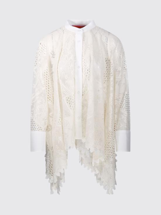 26SS 라 더블제이 블라우스 SHI0167LAC008SOLID BR05 White - LA DOUBLEJ