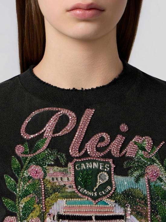 26SS 필립 플레인 반팔 티셔츠 PAFCWTK3934PJY002N 02 Black - PHILIPP PLEIN