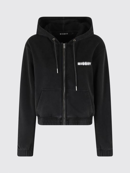 26SS 미스비헤이브 후드 티셔츠 251W200 WASHED Black - MISBHV