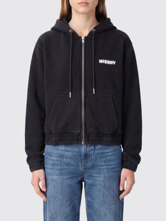 26SS 미스비헤이브 후드 티셔츠 251W200 WASHED Black