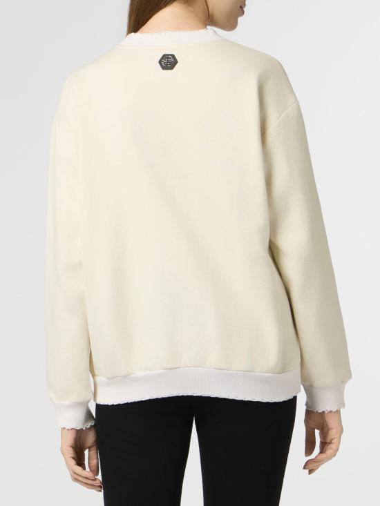 26SS 필립 플레인 스웨터 PAFCWJO1111PTE180N 01OF White - PHILIPP PLEIN