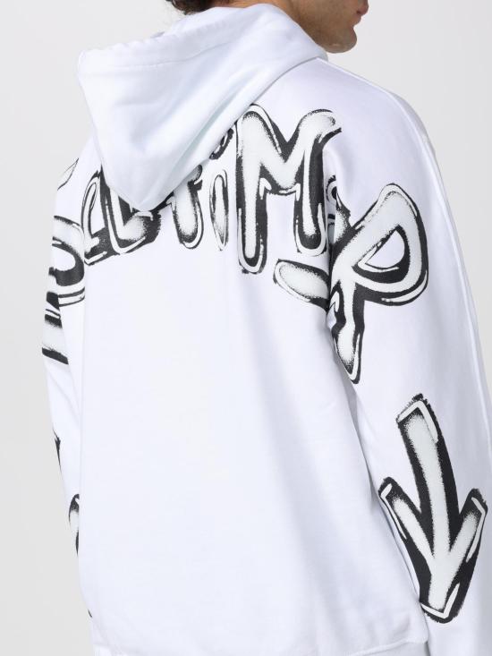 26SS 디스클레이머 후드 티셔츠 55400 BIANCO ST NERA White - DISCLAIMER