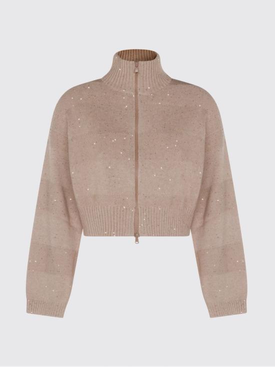 26SS 브루넬로 쿠치넬리 대즐링 스트라이프 가디건 MDV754806 C069 Beige - BRUNELLO CUCINELLI
