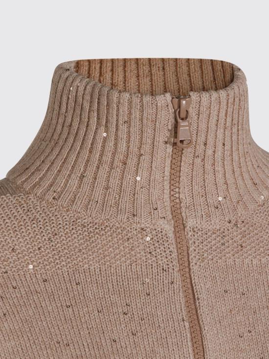 26SS 브루넬로 쿠치넬리 대즐링 스트라이프 가디건 MDV754806 C069 Beige - BRUNELLO CUCINELLI