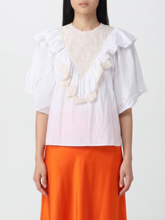 26SS 안틱 바틱 블라우스 DOLLY1TEE White