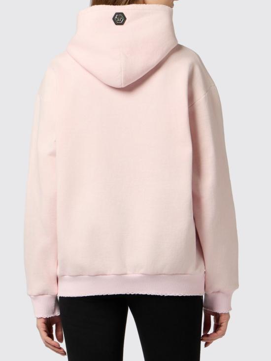 26SS 필립 플레인 후드 티셔츠 PAFCWJB1948PTE180N 03 Fuchsia - PHILIPP PLEIN