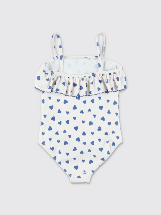 26SS [키즈] 쁘띠바또 원피스 수영복 A0FJ6 01 White - PETIT BATEAU