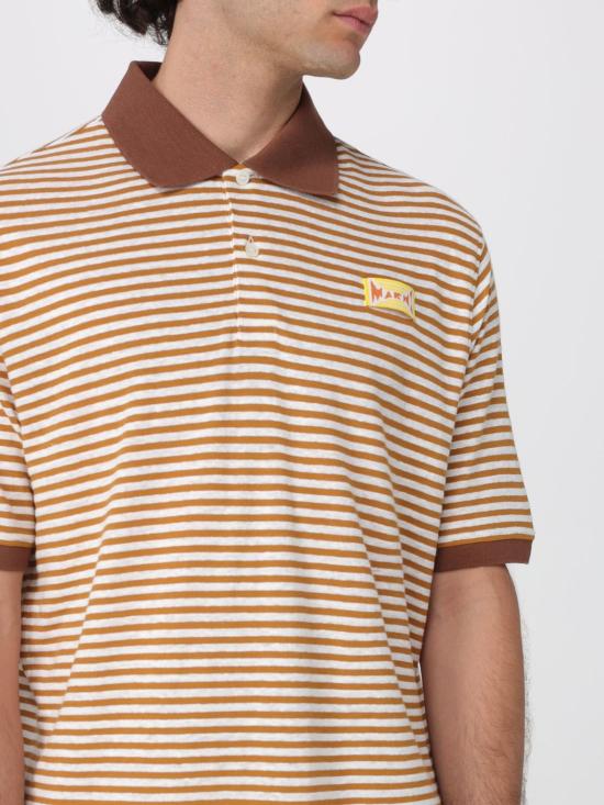 26SS 마르니 폴로 티셔츠 POMU0052LXUTL015 STY67 Yellow - MARNI