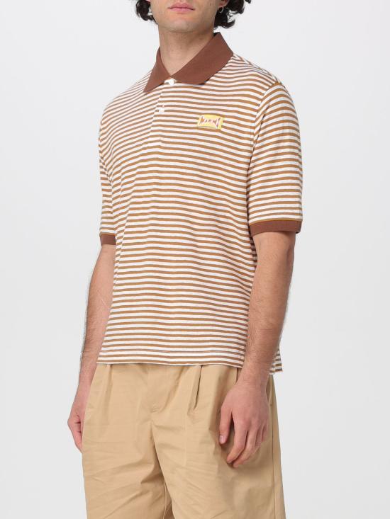 26SS 마르니 폴로 티셔츠 POMU0052LXUTL015 STY67 Yellow - MARNI