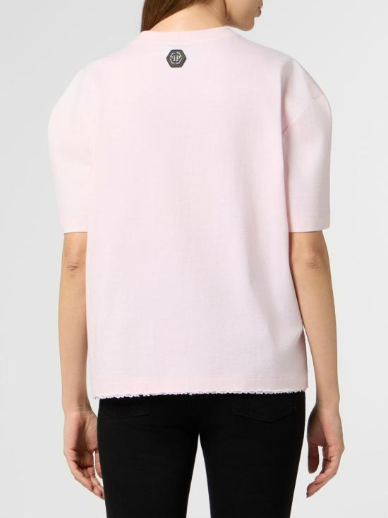 26SS 필립 플레인 반팔 티셔츠 PAFCWTK3929PJY002N 03 Fuchsia - PHILIPP PLEIN