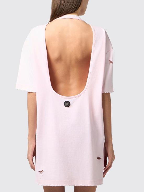 26SS 필립 플레인 미디 원피스 PAFCWTG0698PJY002N 03 Fuchsia - PHILIPP PLEIN