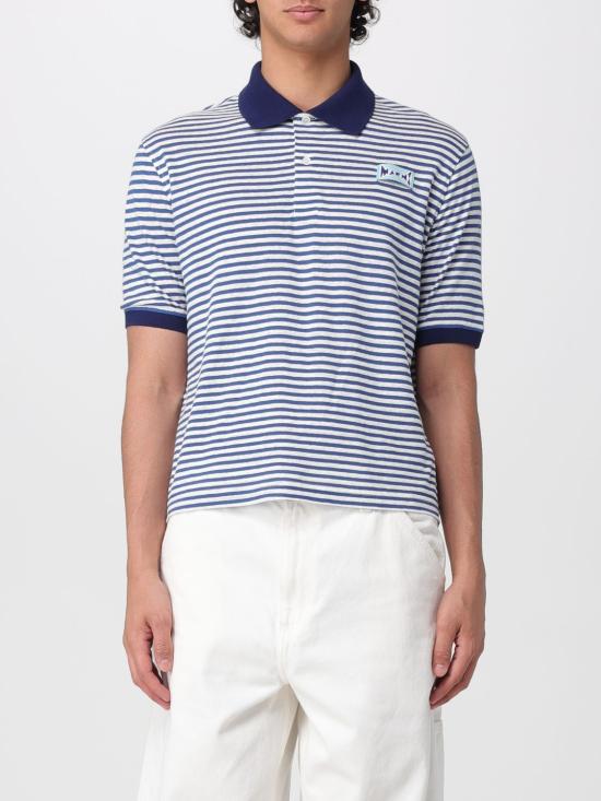 26SS 마르니 폴로 티셔츠 POMU0052LXUTL015 STB56 Blue