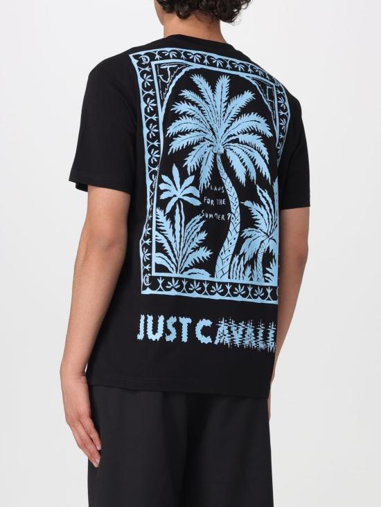 26SS 저스트까발리 반팔 티셔츠 80OAHT23CJ500 899 Black - JUST CAVALLI
