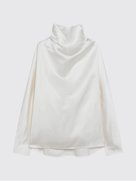 26SS 토템 블라우스 262WRT0738FB0623 047 White - TOTEME