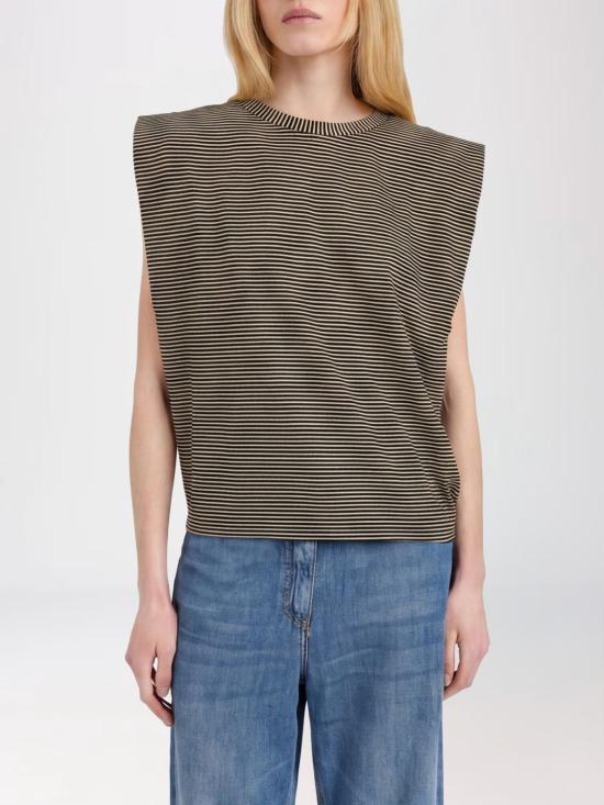 26SS 모모니 민소매 티셔츠 265MMOTS002265MO46 9010 Striped