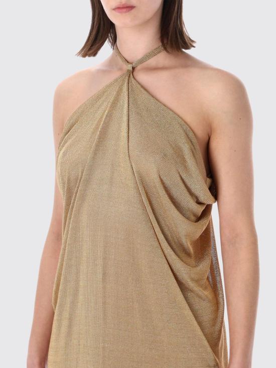 26SS 알베르타 페레티 롱 원피스 04730125 0606 Gold - ALBERTA FERRETTI