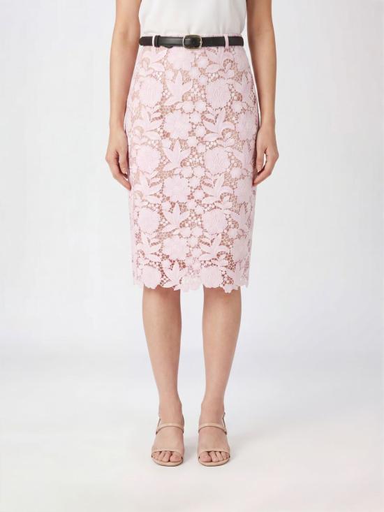 26SS 셀프 포트레이트 롱 스커트 SS26182MSK Pink
