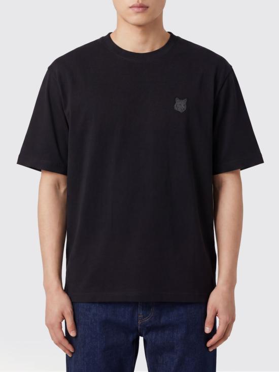 26SS 메종키츠네 폭스 헤드 오버사이즈 티셔츠 PM00109KJ0119 P199 Black