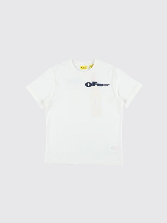 26SS [키즈] 오프화이트 티셔츠 OBAA002S26JER00A 100 White