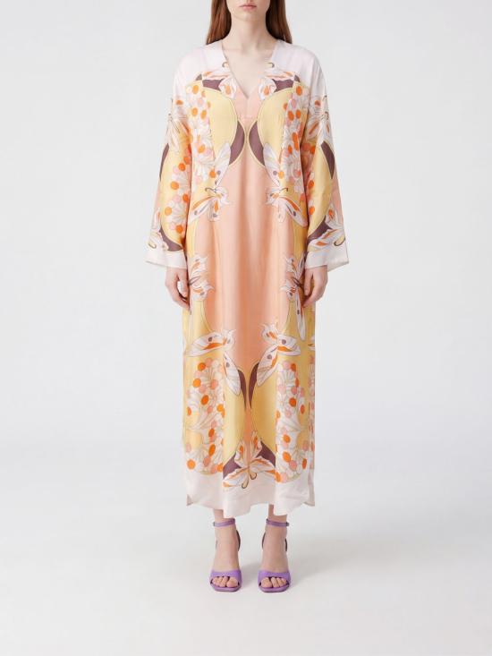 26SS 라 더블제이 롱 원피스 DRE1022SIL029FLO08 PI02 Multicolor
